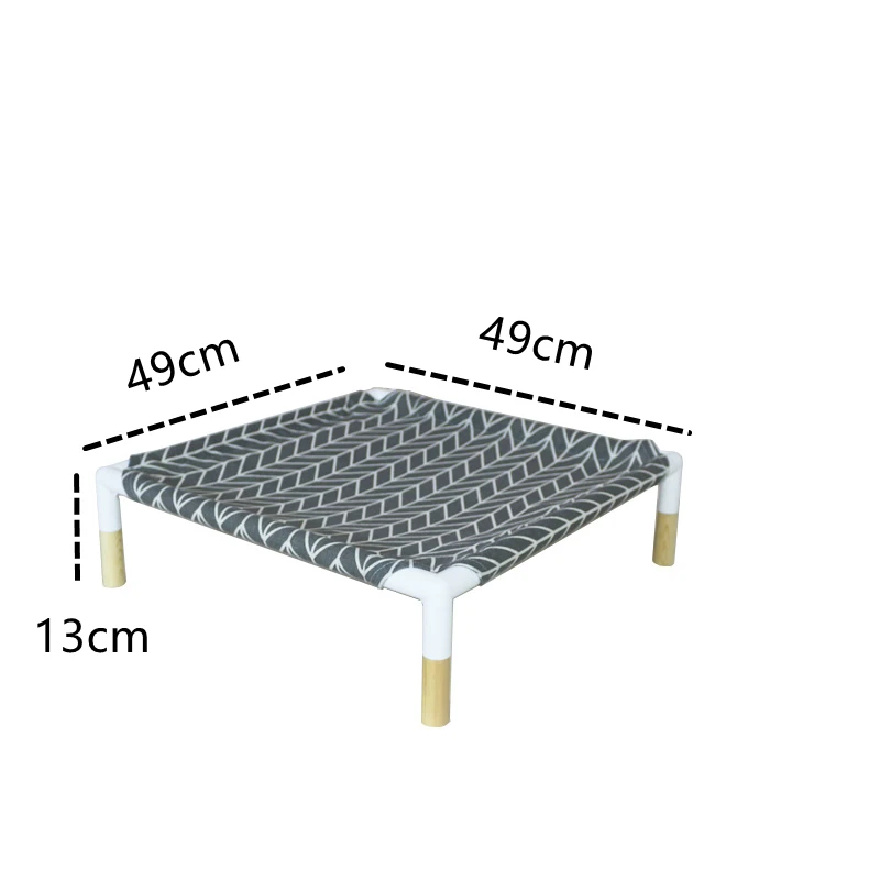 Bedsure Elevated Dog & Cat Bed Cot Stable Frame with No-Slip Feet Durable Supportive Teslin Mesh Recyclable & Breathable