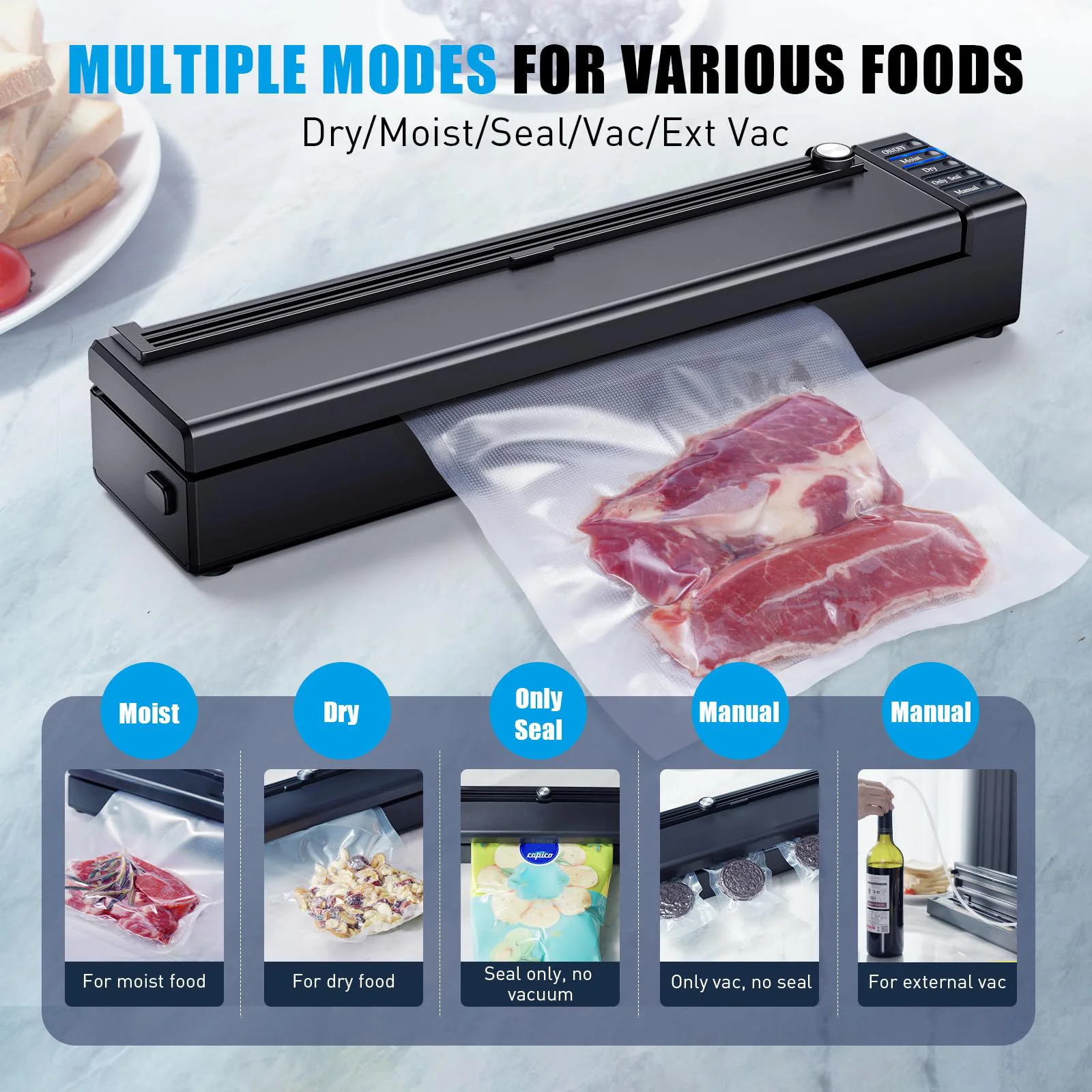 Mini Electric Plastic Food Vacuum Sealer Wholesale Prices USB Power Source For Household Use Vacuum Packing Sealer