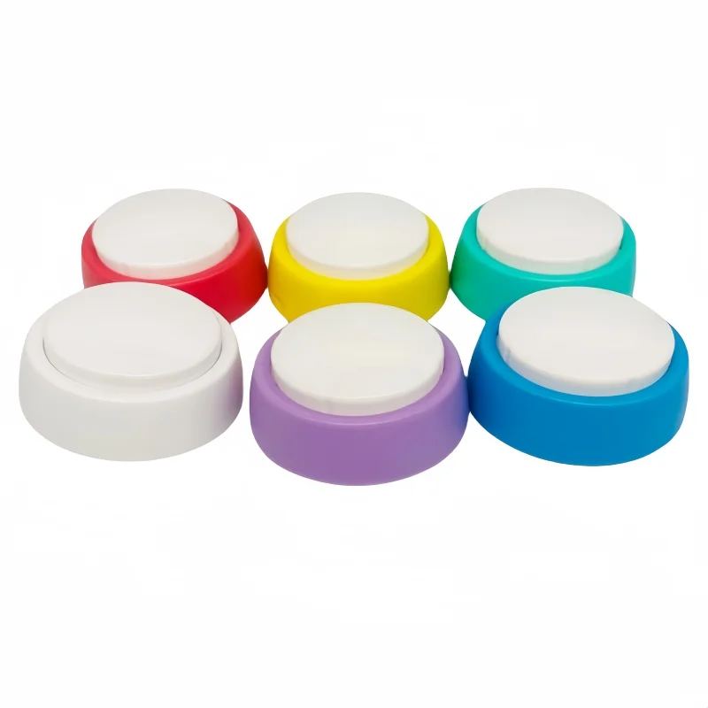 Popular small recordable buttons wholesale recordable answer buzzers with speaker for fun