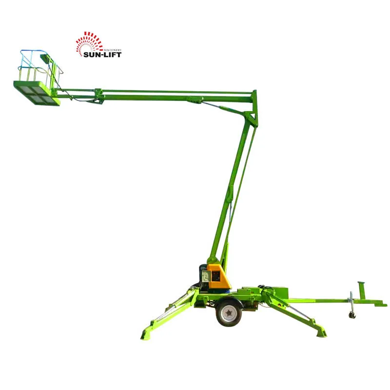14m Outdoor Articulated Arm Lift Telescopic Boom Lift Man Lift Boom Hydraulic Work Platform With CE