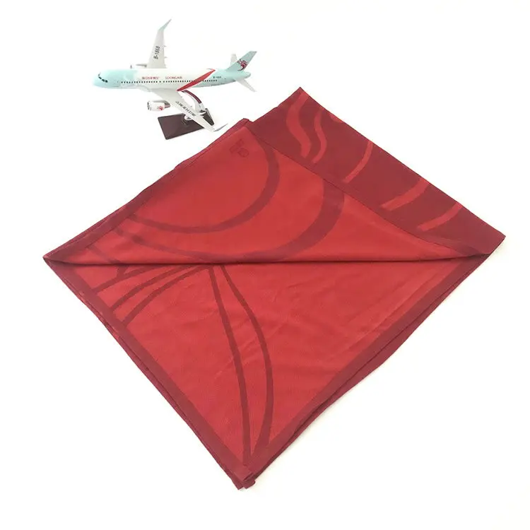 Hot Sale 100% Polyester Airline Blanket Coach Business Class Airplane Blanket Aircraft Polar Blanket