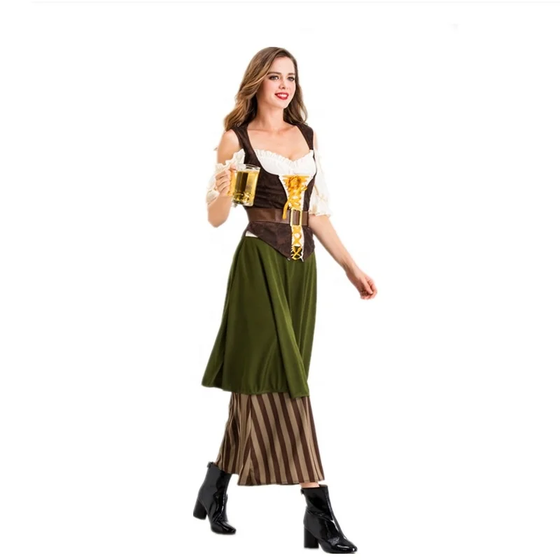 Attractive Woman German Festival Beer Maid Dress Role Play Cosplay Costumes Woman Performance Platform Costumes