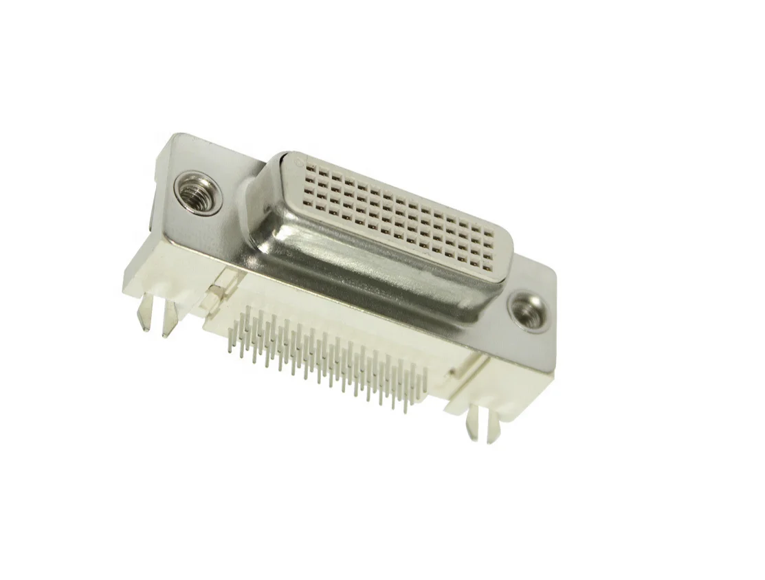Dms-60fk semi-gold GF plug type connector Nickel front and tin back injection molded connector