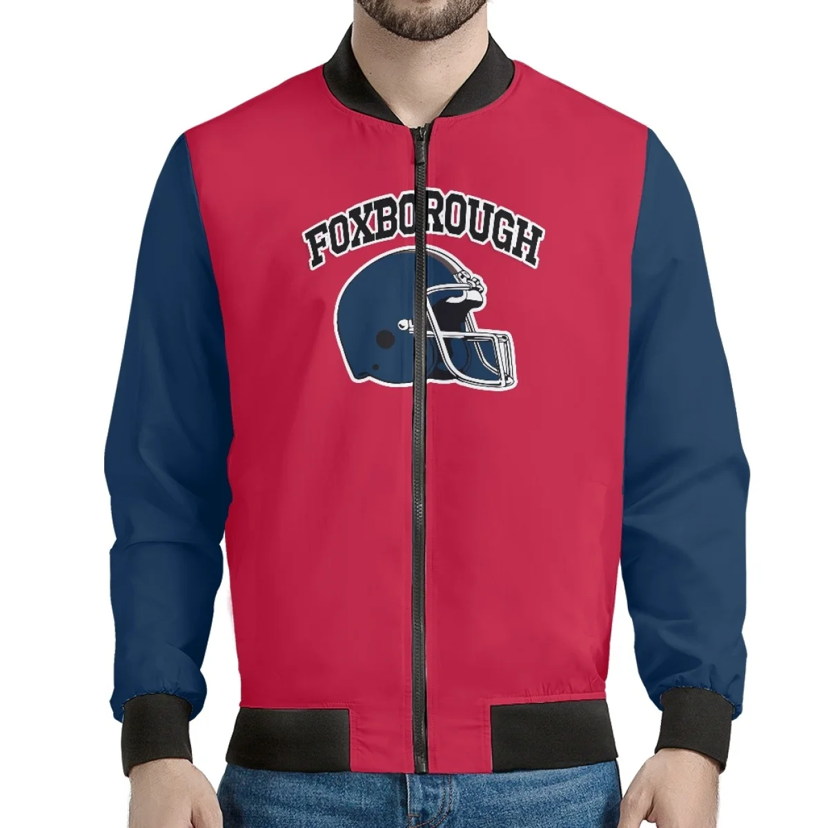 Custom San Francisco Football Team Print Loose Jacket Sublimation America 32 Football Team Number Polyester Jacket