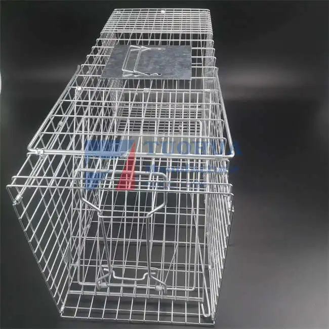 Durable, rust resistant Easy Set Trap Humane Live Animal Trap for Armadillos, Cats