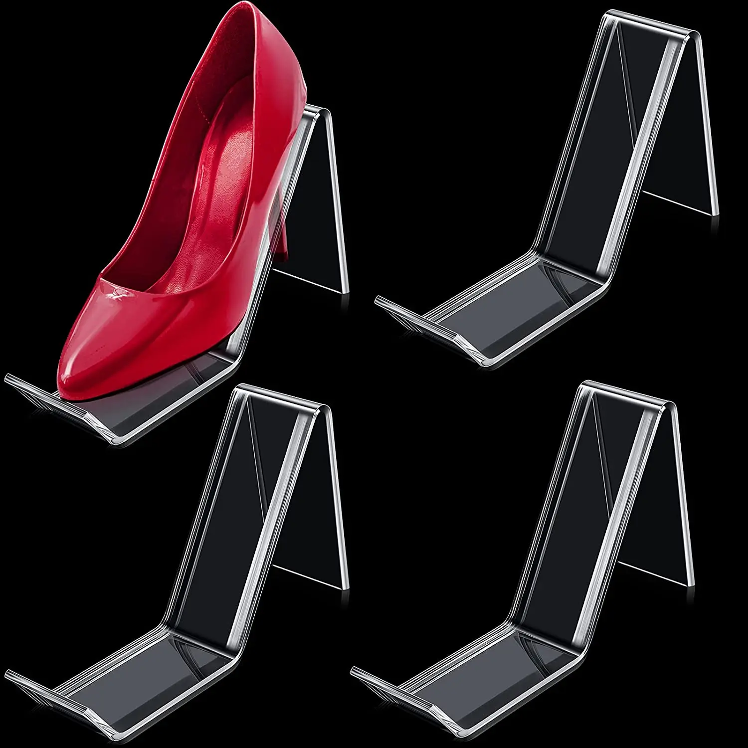 Customized Acrylic high heel shoe rack Transparent display stand Bracket Acrylic display stand Shoe store display