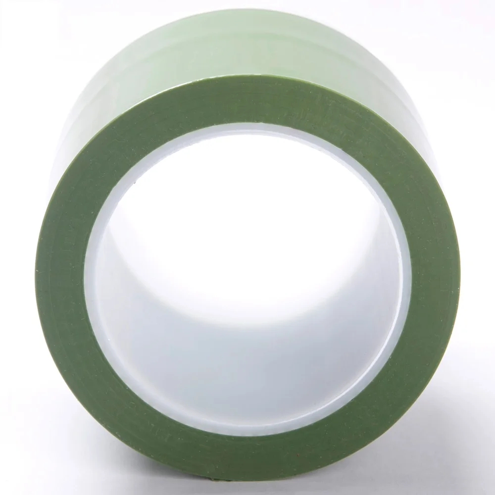 Green Polyester High Temperature Masking Tape PET Silicone Adhesive for Painting Powder Coating Anodizing Circuit Boards