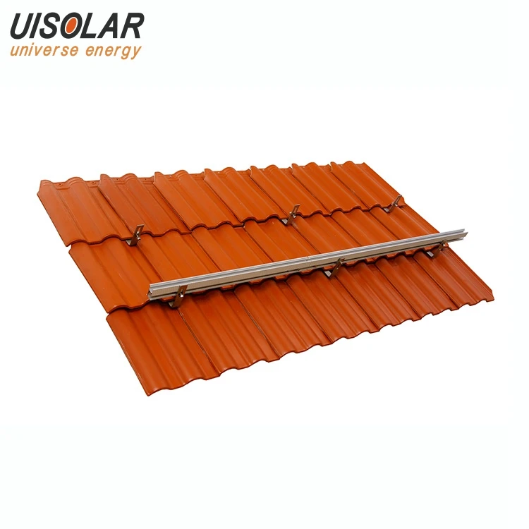 A Complete Set Of High Quality PV Solar Panel Rack Pitched Tile Roof Solar Mount Bracket