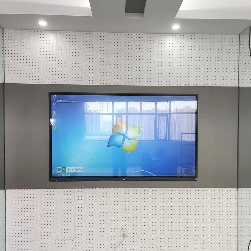 Windows / Android TV многофункциональная Панель ПК 32/43/55/65/75/86/98 дюймов черный сенсорный экран анимация в помещении