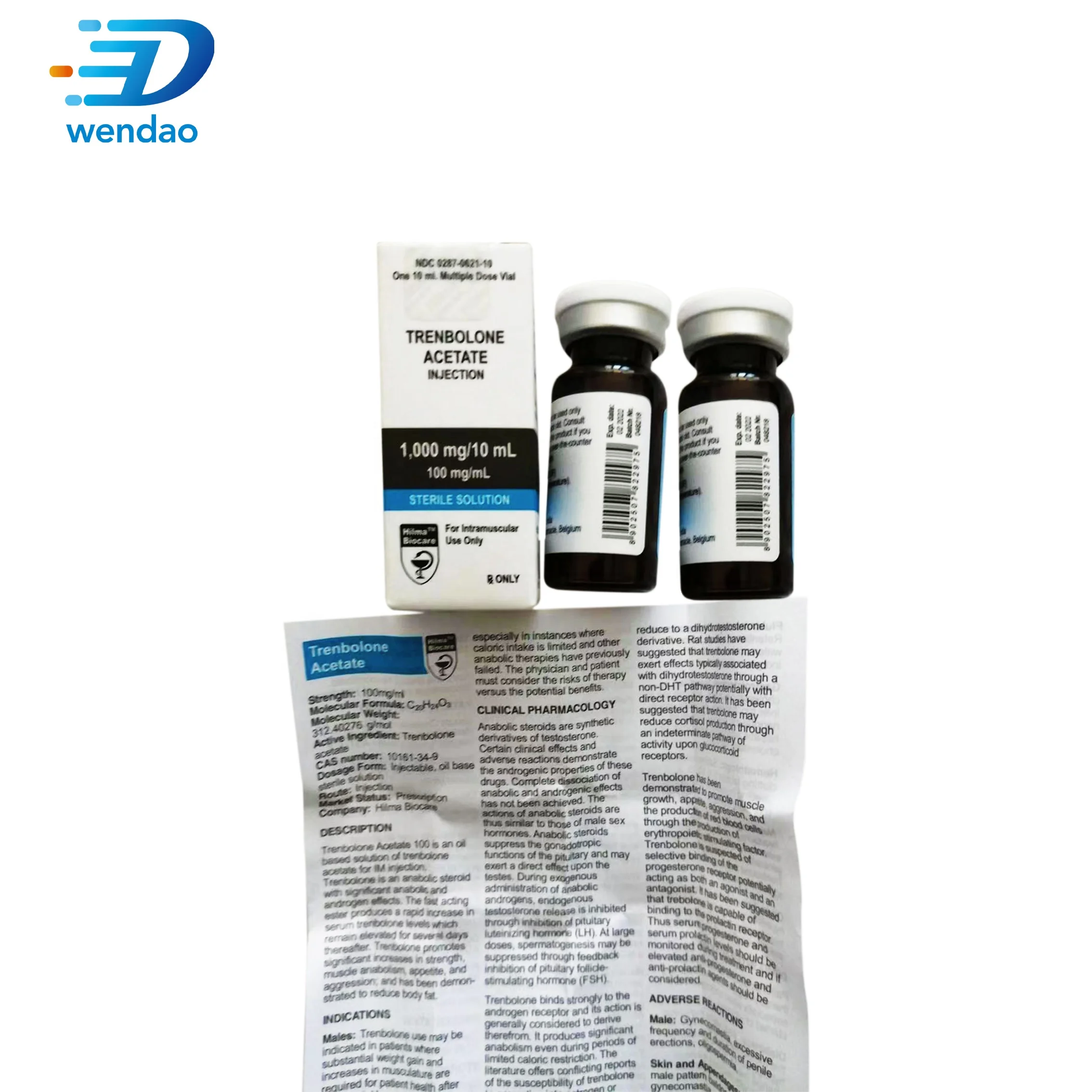 Pharmaceutical peptides bodybuilding injection multivitamin tablets 10ml vial packaging box