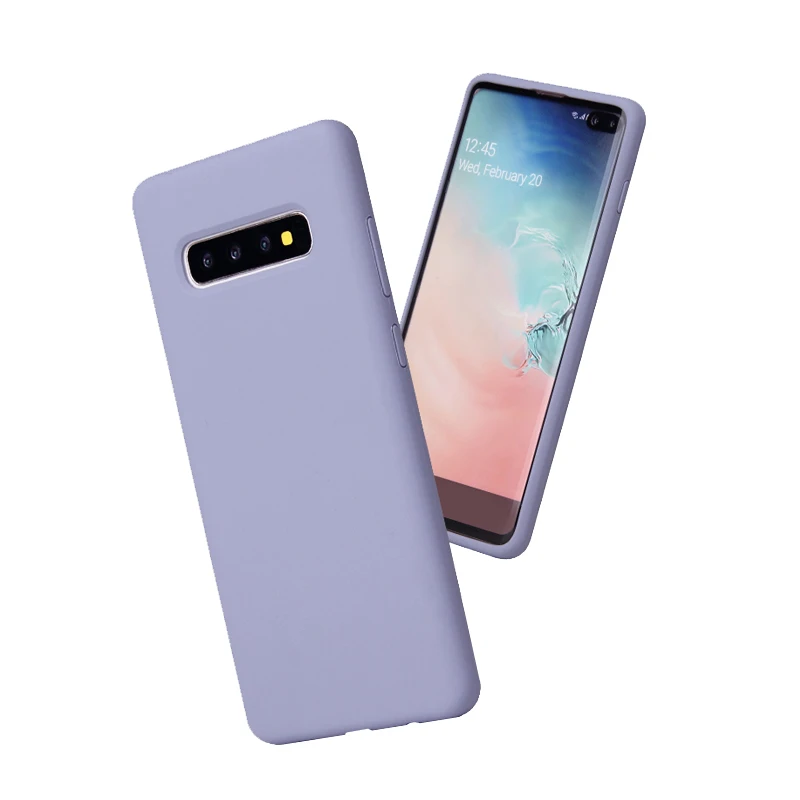 New for samsung S10plus liquid silicone mobile phone case full package case for S10E silicone innovative anti-fall covers