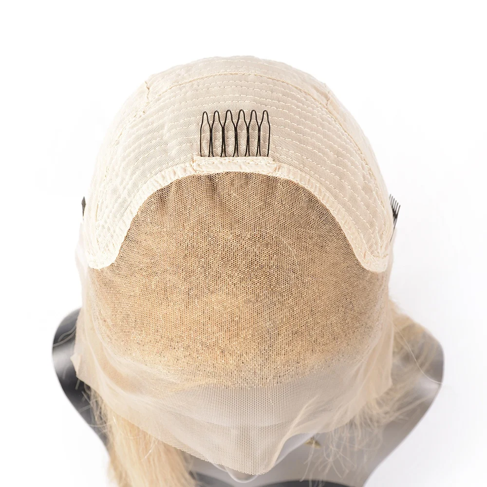 
Raw unprocessed Cambodian mink long blonde human hair wig 