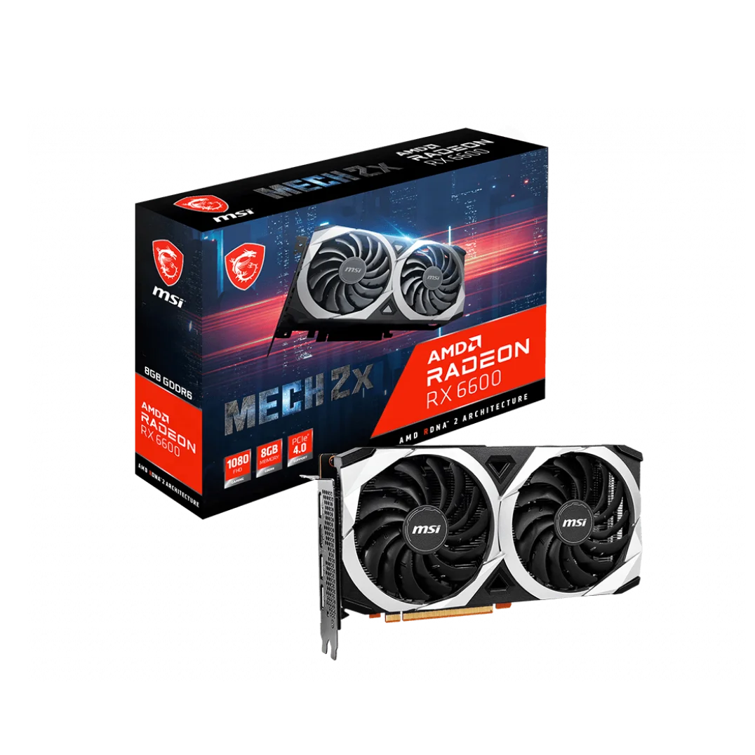 New MSI rx6600 mech 2x 8g sealed packaging game GPU RX 6600