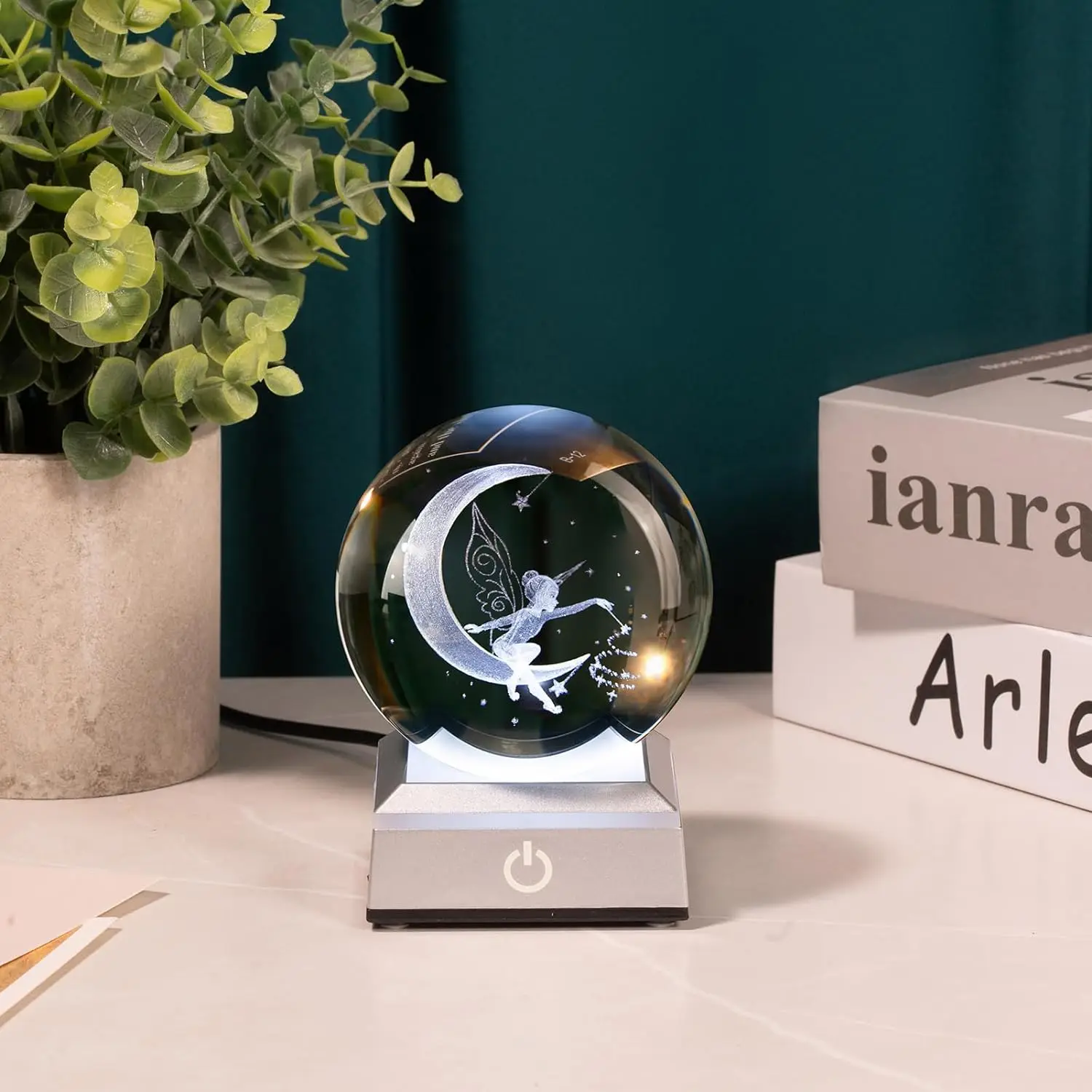 Wholesale Different Patterns Creative K9 Crystal Led Night 3D Moon Night Lamp