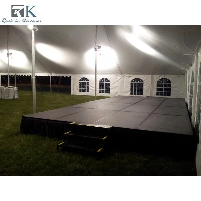 Light weight easily install 4ft*4ft*16 inches/24 inches smart stage for events