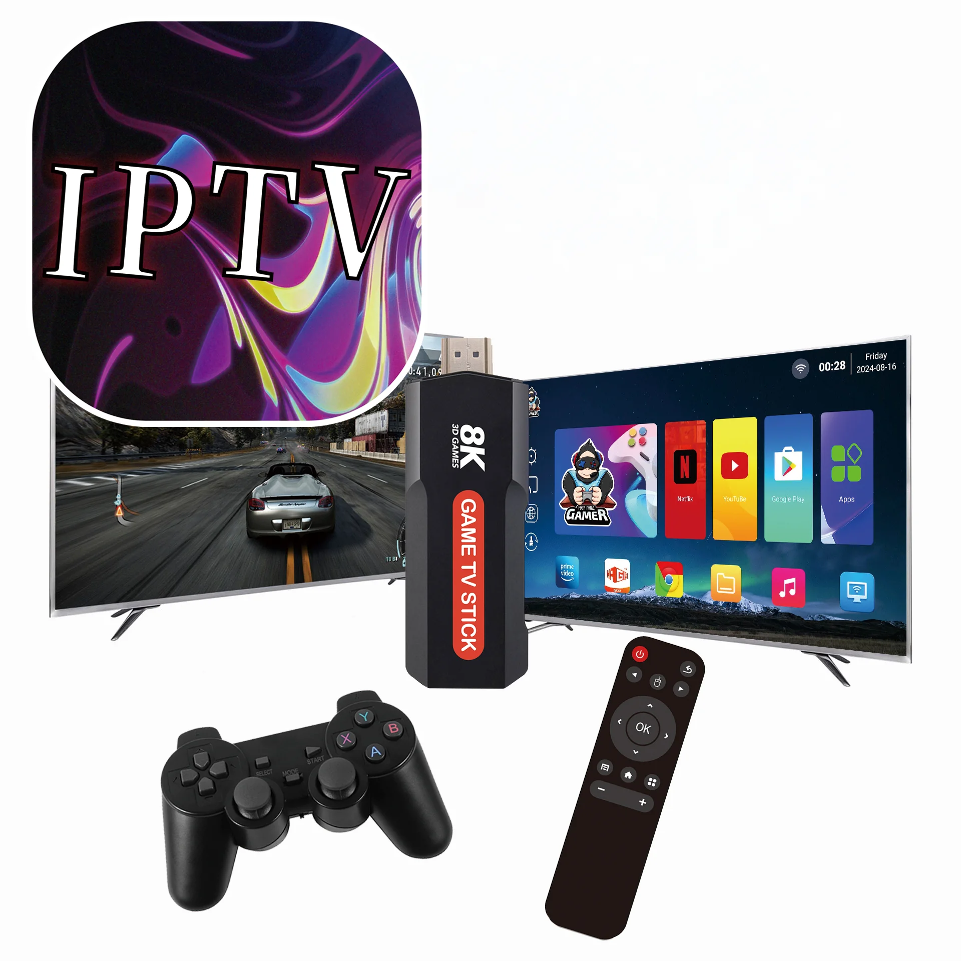 Original factory Q9MAX X2plus game sticks 30000+retro games allwinner h618 android 14 dual system tv stick video game consoles