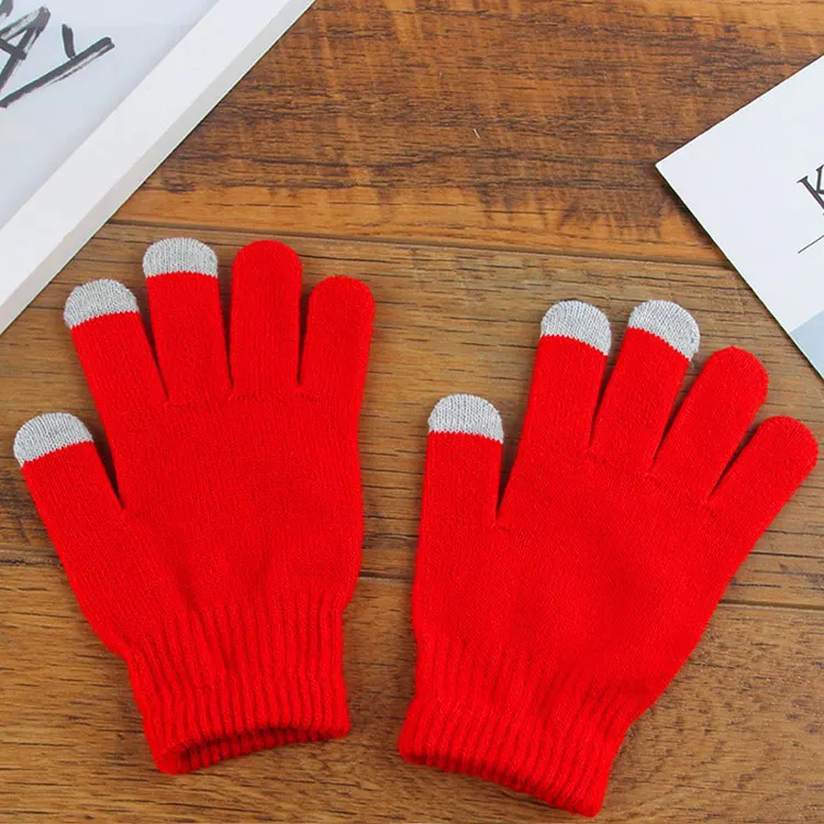 Winter Tactile Texting Touchscreen Acrylic gloves touch screen warm glove for Cell Phone