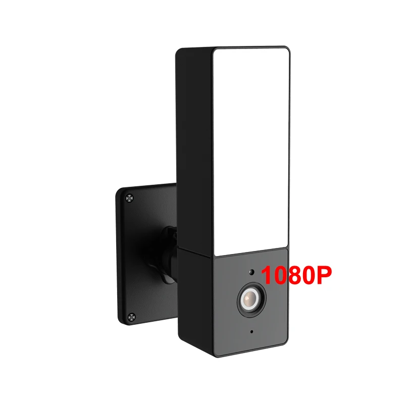 tuya smart life AI human detection camera floodlight security camera wifi 1080P LED light full color night vision camera