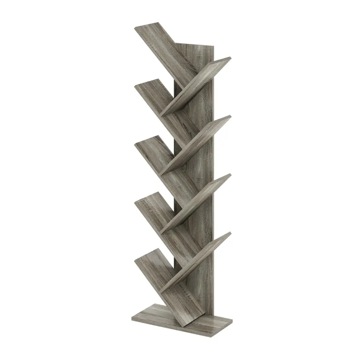 Buy Home Office Furniture Decoration Custom 9 Storey Tree Bookcase Wooden Bookcase With Drawers