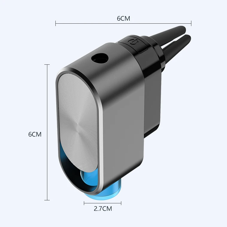 Luxury Smart Car Perfume Diffuser 120mAh Battery Powered Vent Clip Air Freshener Essential Oil Automotive Aroma Car Diffuser