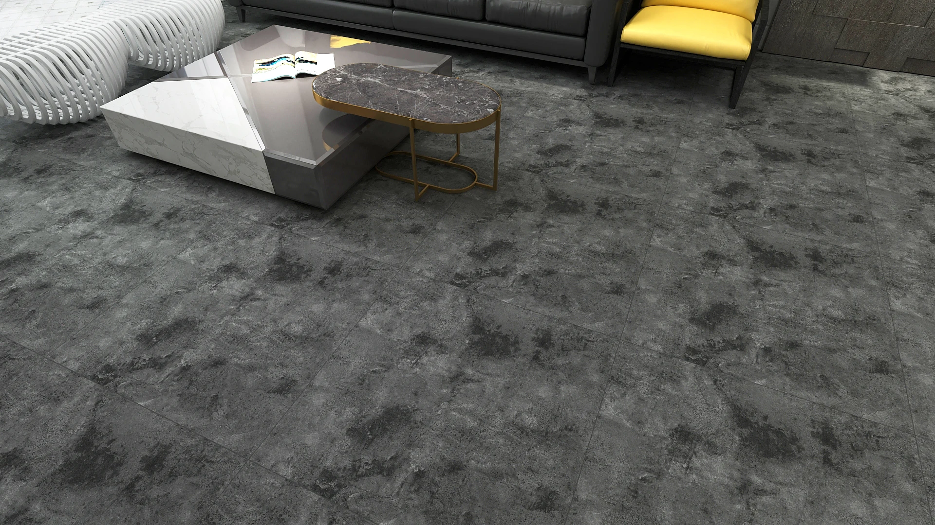 Modern style stick tile floor pvc vinyl self adhesive plastic tiles flooring for kitchen Product Type Vinyl Flooring