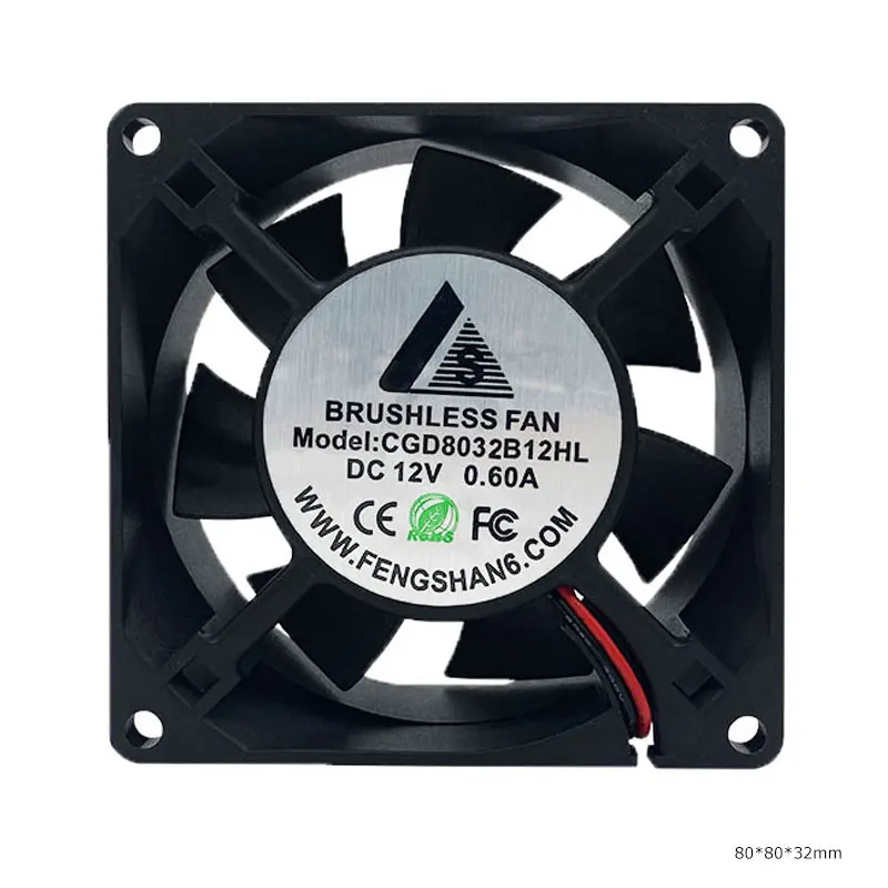 Factory Custom 5V 12V 24V 4010 6020 7025 8025 8032 12038 17251 9238 35mm 40mm 100mm 12Volt EC Low Noise DC Axial Cooling Fan