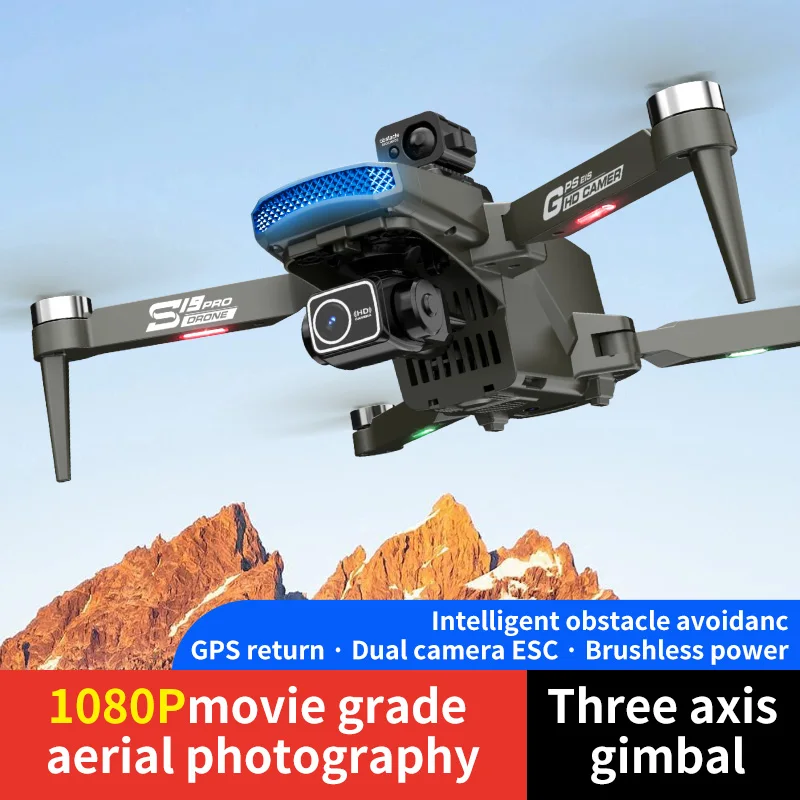 Factory S19 4K UHD Camera Obstacle Avoidance WIFI FPV 5G GPS 3-Axis Gimbal RC Drone Quadcopter Toys