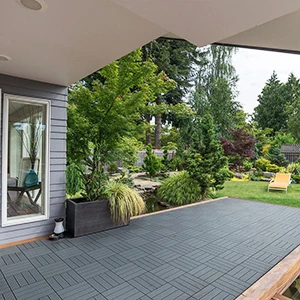 Interlocking removable outdoor floor tiles easy install DIY patio floor tile fireproof deck tile