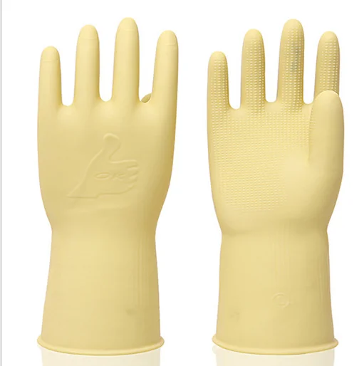 wholesale Thickened and lengthened dishwashing household rubber daily general merchandise  industrial beef tendon latex gloves