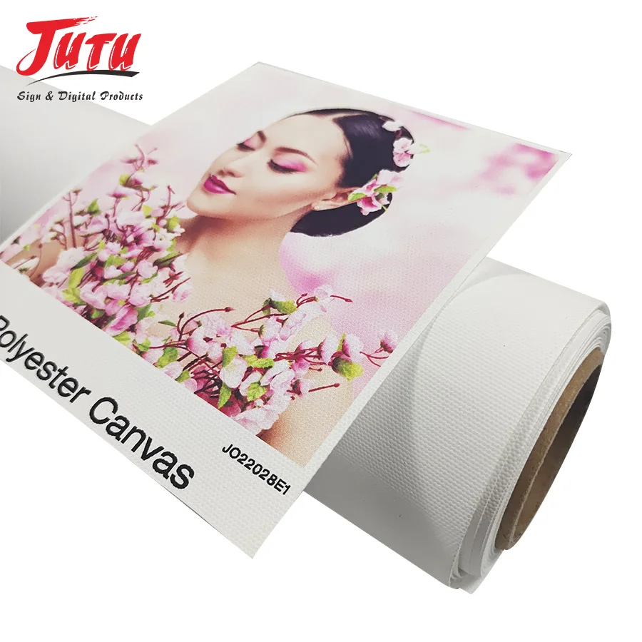 Factory Sale Pigment inkjet polyester canvas digital printing cotton canvas roll