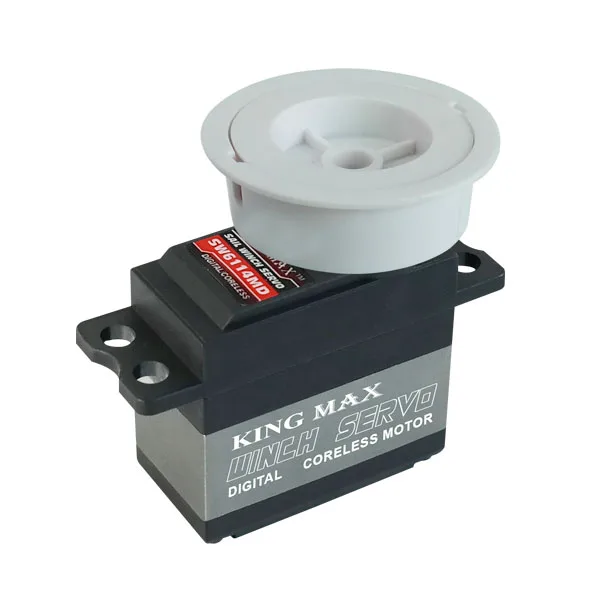 JX servo SW6114D 14.5kg 6 Turns Programable Metal Gear Standard Size Sail Winch Servo For Rc Sailing Boats