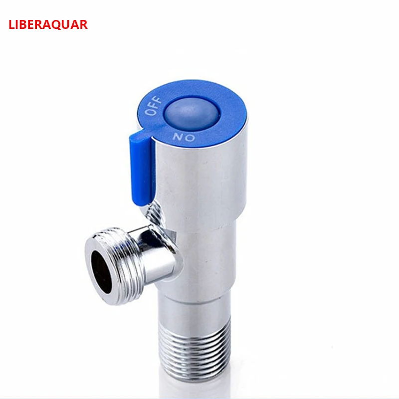 Angle Valve G1/2 Stainless Steel Valve Hot and Cold Water Valve Bathroom Accessories for Toilet Basin Water Tap