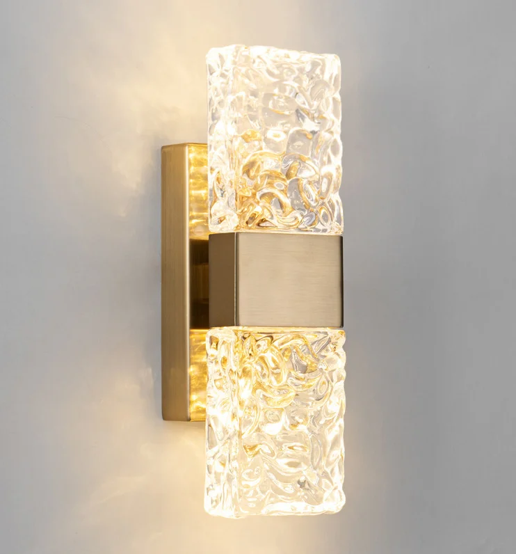 Modern Decoration Interior Wall Lamp Crystal Indoor Decorative Metal Luxury Led Wall Sconce Lamp light