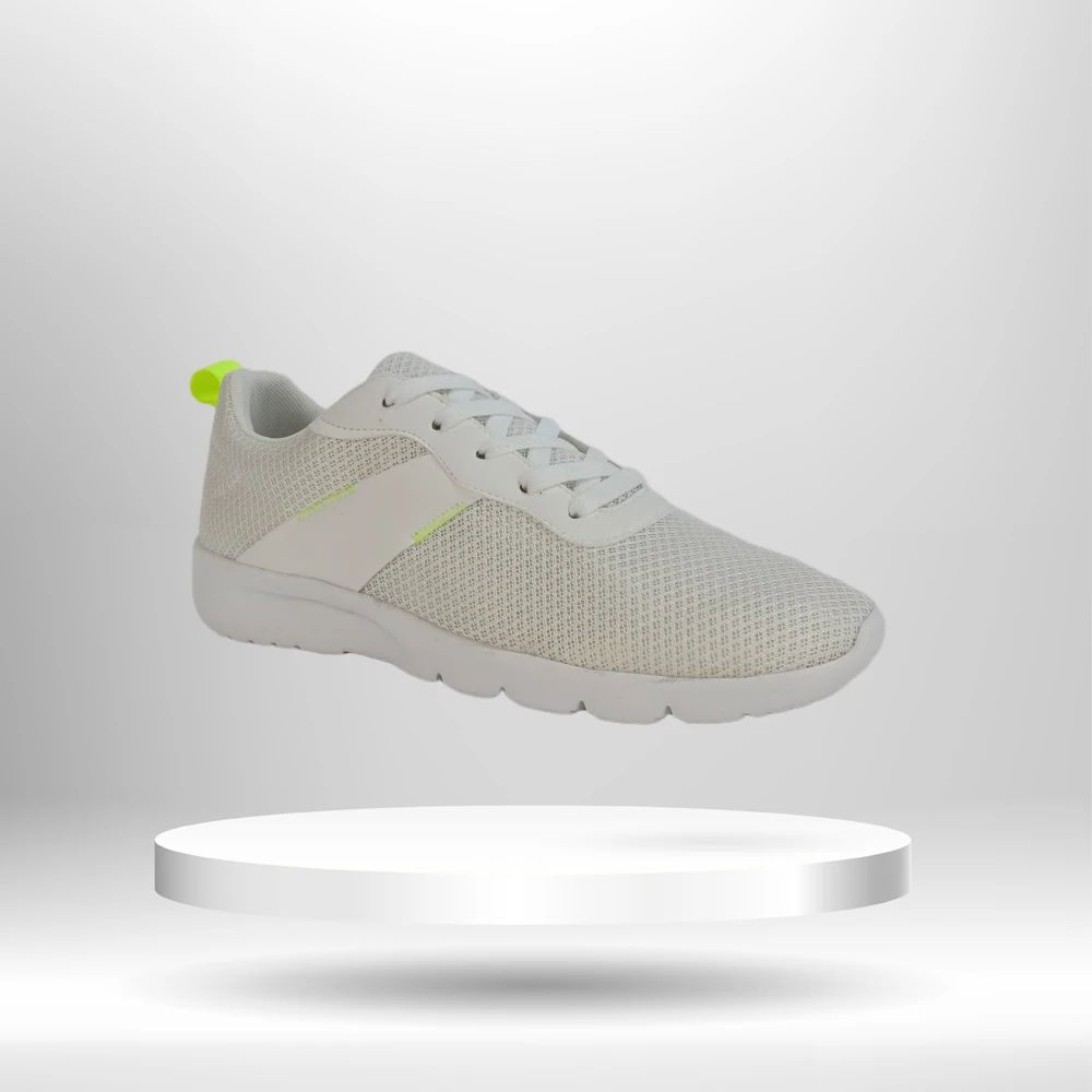 
sporty training sneaker white light weight trending stylish simple pattern shoes 