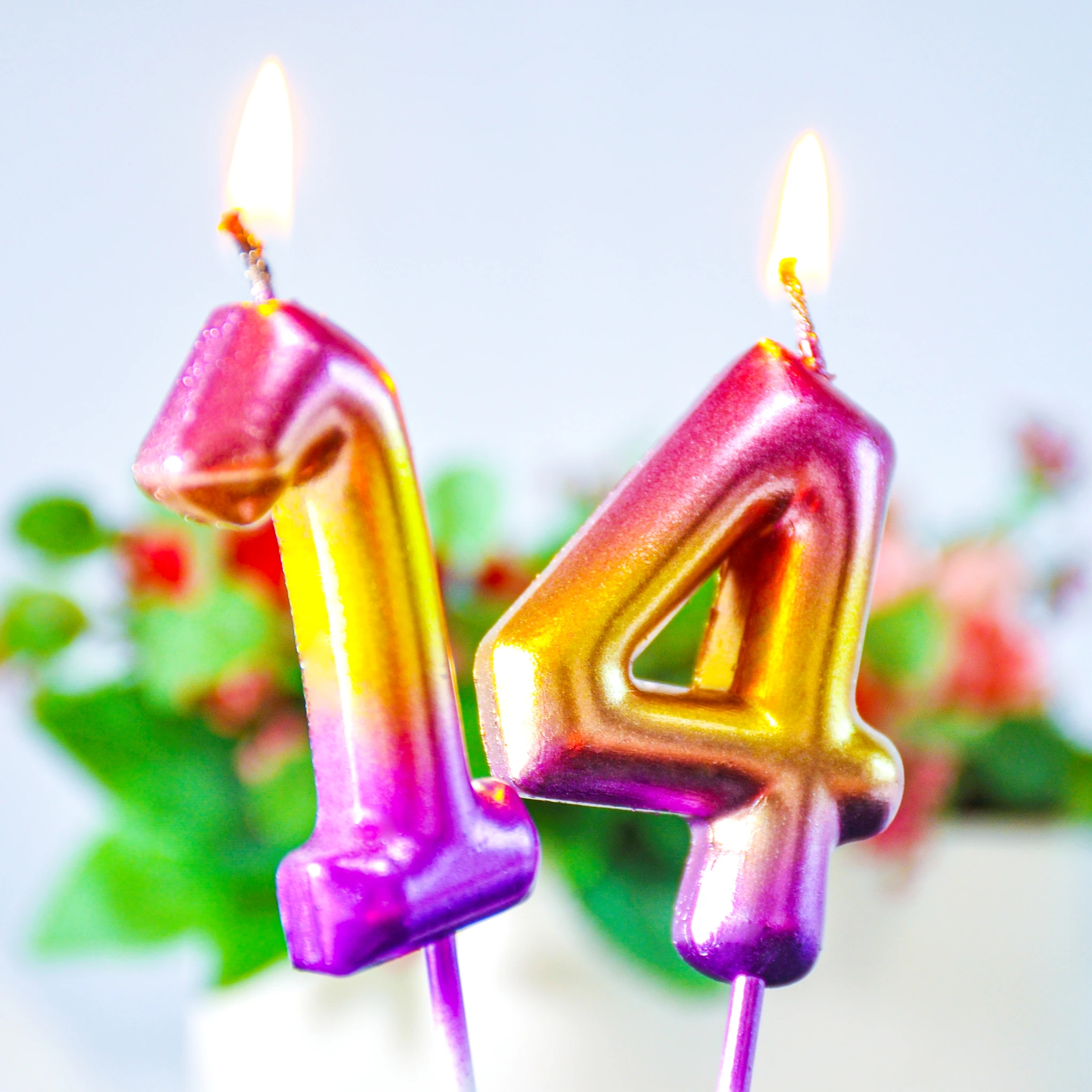 Spot decoration number 0 to 9 Birthday Party Cake Candle gold popular design