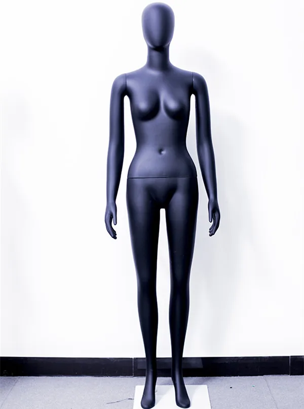 Hot Sale ABS Plastic Material Black Full Body Female Mannequin For Display