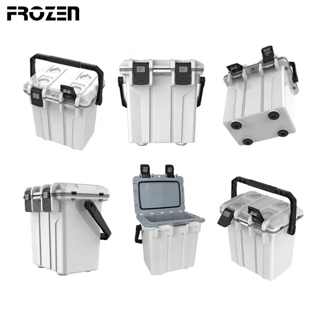 12L 13.5L 30L 50L 70L 90L Plastic Insulated Ice Cooler Outdoor Ice Cooler Box Portable Beer Can Drinking Cooler Box With Wheels