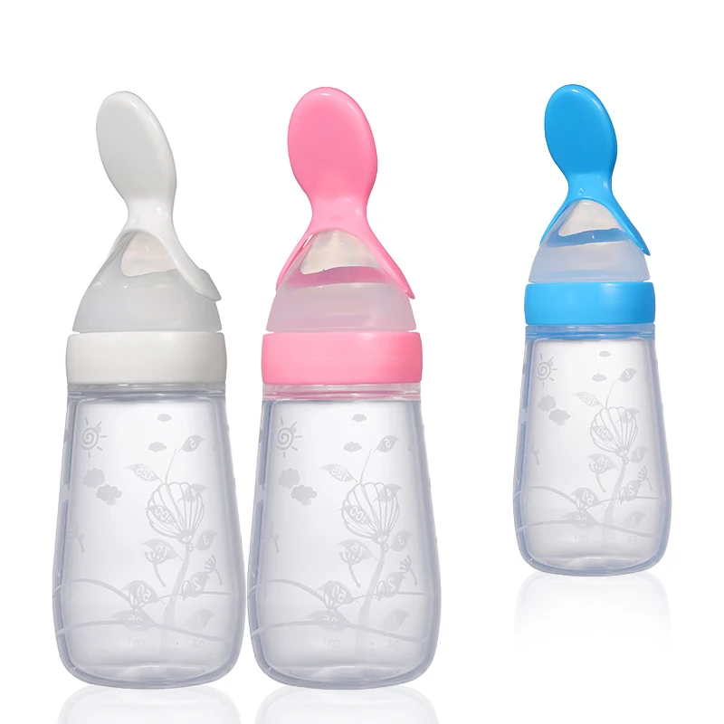 Factory direct sale baby eating supplies baby food utensils silicone feeder for infants