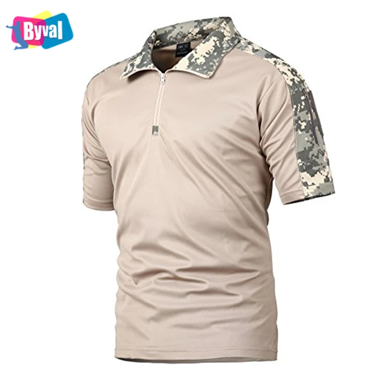 Byval Half Zip Polo Shirt T-Shirt Custom Summer Quick Dry Polyester Hiking Running T Shirt Customize Your Design Polo