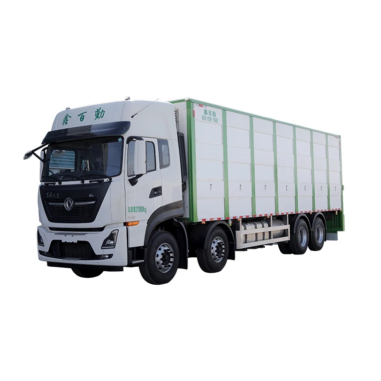 465 лошадиных сил 3 этажа алюминий 9,6 м 8x4 Dongfeng Live свинья транспортер животных скота грузовик