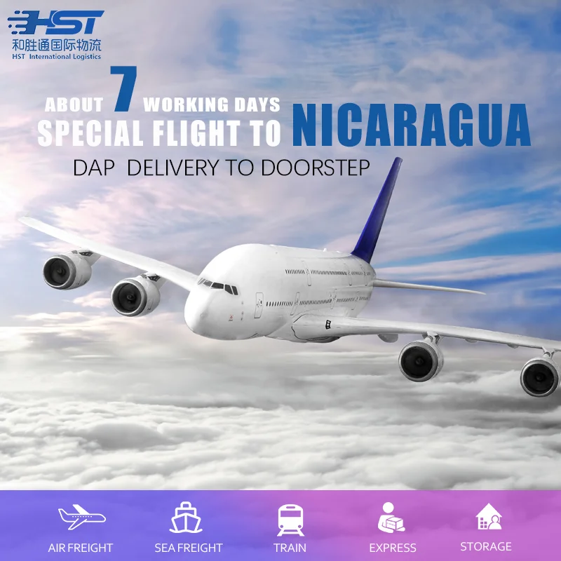 Air Freight Express DAP Door to Door Global Reach Cheap and Fast  Agent  China Logistics Forwarder Service to Nicaragua