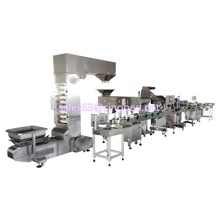 Electronic counting machine bottling production line counting tablet capsule filling machine