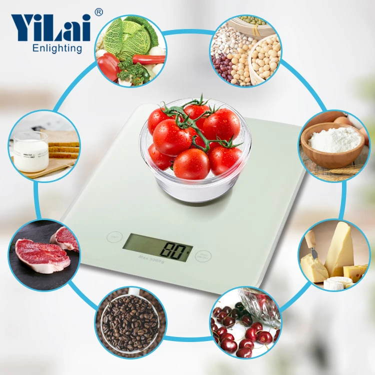 
Normal basic white color small weight scale 22lb for pets food cooker machine buisness small food scales 