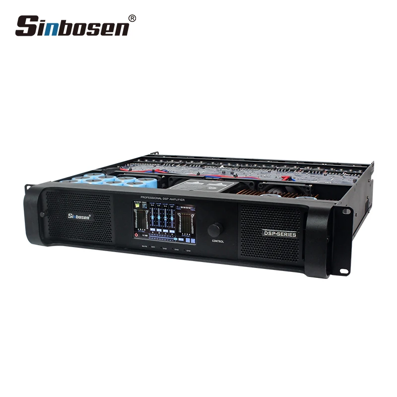 DSP 2U 1350w 4 channel dsp audio sound equipment amplifiers for speaker