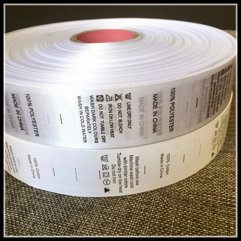 China Wholesale Clothing Custom Wash Care Labels