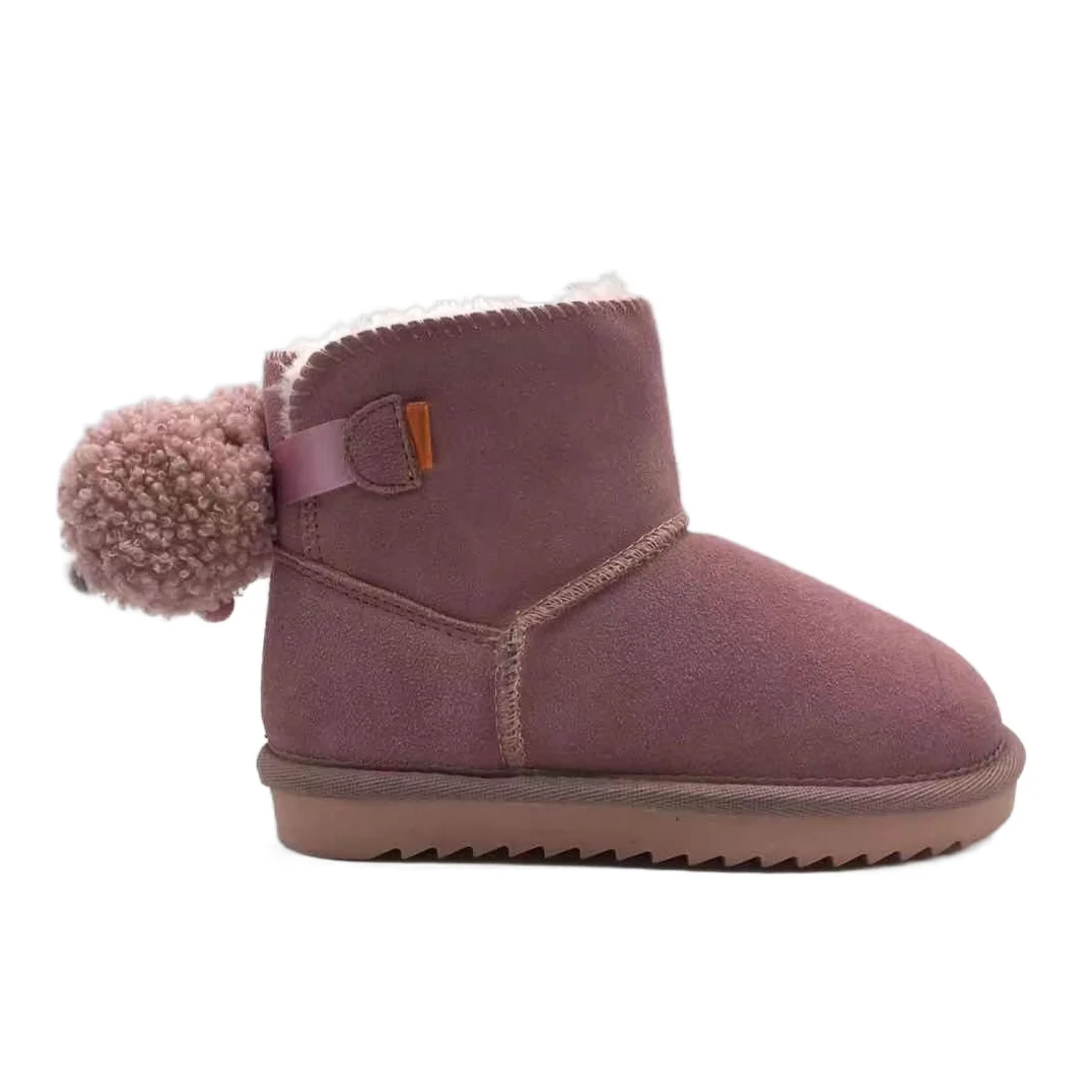 Kids Winter Boots Warm Children Shoes Wholesale Australian Sheepskin for Kids Girls Waterproof Unisex Customized boots