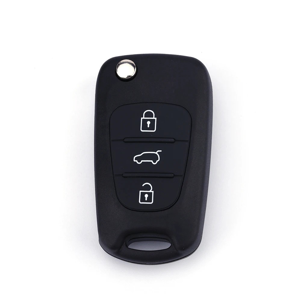silicone car key cover For Kia 3 buttons Sportage Fob cover case folding key holder pouch accessory