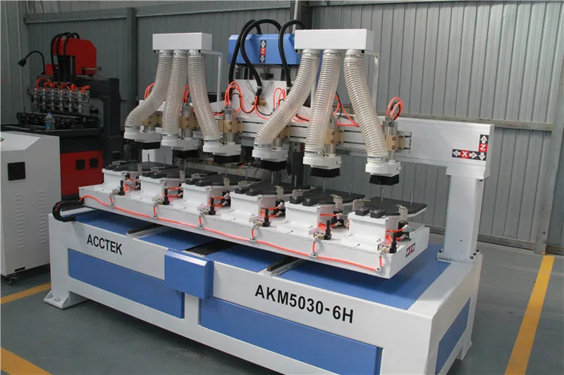 ACCTEK special cnc router engraving drilling machine for wood racket racquet AKM5030-6H