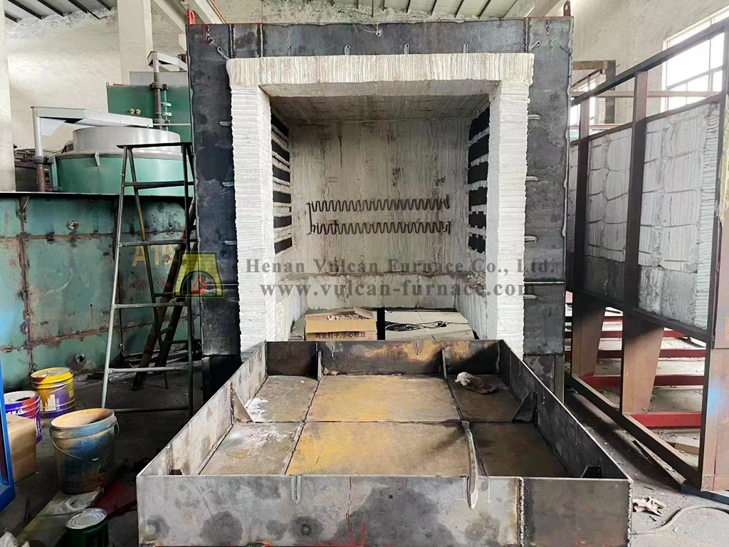 Wholesale OEM ODM Customized Multipurpose Industrial One Body Double Material Plate Car Type Trolley Furnace