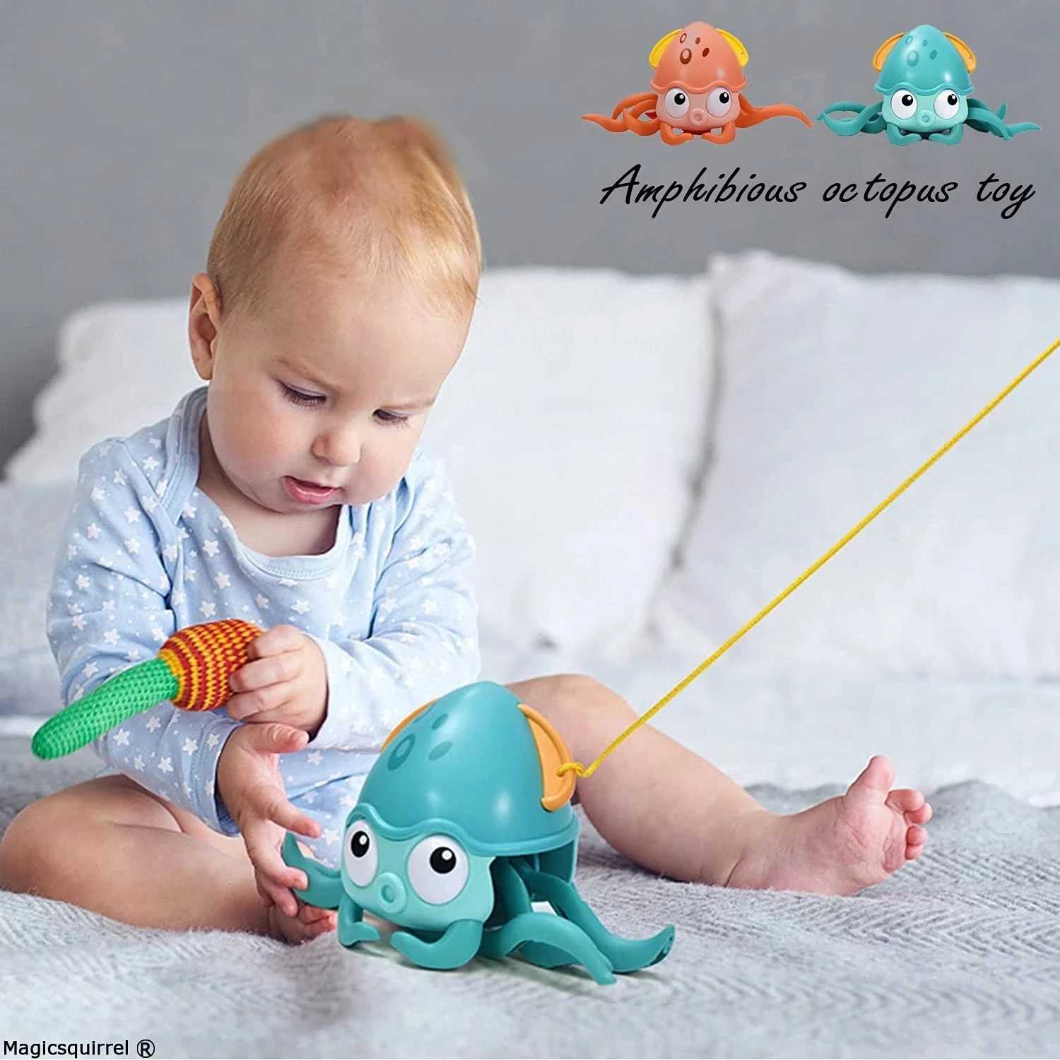 
Bath Toys Wind-up Octopus Pull Baby Walking Toys Animal Swimming Model Wind Up Toy shower 